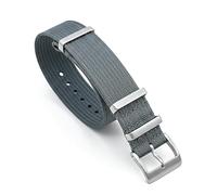 Cinturino per orologio in nylon militare a costine, 20 mm, 22 mm, nero, blu, grigio, rosso, arancione, giallo, kaki, verde, tessuto increspato, cinturino colorato a doppio passaggio, fibbia e raccordi