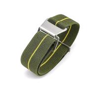 NEFLUM Cinturino per orologio in nylon tessuto elastico con fibbia in acciaio inossidabile 18mm 20mm 22mm 24mm Accessori per orologi da uomo,18mm