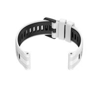 Cinturino per orologio in silicone bianco e nero per Garmin Forerunner 965
