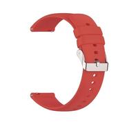 Cinturino per orologio in silicone Cinturini universali for orologi da 20 mm a 22 mm, cinturino in silicone a sgancio rapido, cinturino in gomma morbida impermeabile(Red,16mm)
