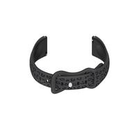Cinturino per orologio in silicone grigio e nero - 16 mm