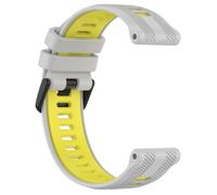 Cinturino per orologio in silicone grigio giallo per Garmin Forerunner 965
