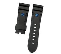 Cinturino per orologio in silicone impermeabile PA-NE-RAI PAM351 PAM111 PAM380-Nero Blu 26mm