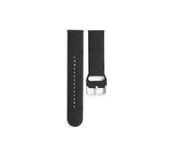 INF 1 cinturino per orologio in silicone nero per Fitbit Versa 2 Lite, impermeabile, traspirante, con fibbia, 12 x 8 cm