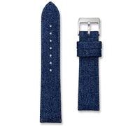 Cinturino per orologio in tessuto denim, 18 mm, 20 mm, 22 mm, cinturino in vero jeans, colori nero e blu, fibbia argentata, accessorio di ricambio per uomo e donna, fodera in pelle, barrette a molla e