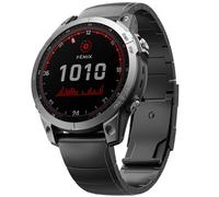 Cinturino per orologio in titanio a sgancio rapido per Garmin Fenix 7X 6X Pro 5X Plus Black 26 mm