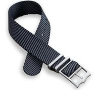 Cinturino per orologio in twill a passaggio singolo, 20 mm, 22 mm, nero, blu, verde, rosso, grigio, arancione, marrone chiaro, cinturino passante in nylon militare, fibbia a corona regolabile in