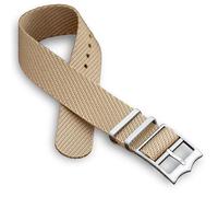 Cinturino per orologio in twill a passaggio singolo, 20 mm, 22 mm, nero, blu, verde, rosso, grigio, arancione, marrone chiaro, cinturino passante in nylon militare, fibbia a corona regolabile in