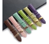 Cinturino per orologio in vera pelle con chiusura a farfalla, 13mm-22mm, Colore 8, 16mm