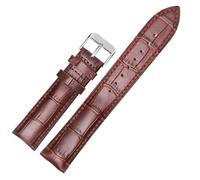 Cinturino per orologio in vera pelle con chiusura a farfalla da 12mm a 22mm, Colore 3, 20mm