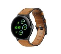 INF 1 cinturino compatibile con Google Pixel Watch 3 da 45 mm, marrone, fibbia ad ardiglione