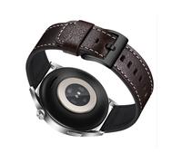 Cinturino per orologio in vera pelle per Samsung Galaxy Watch 4 Coffee+Black 20 mm