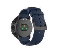 CINTURINO INF Cinturino per orologio modello esteso in twill di silicone per Garmin Blu,