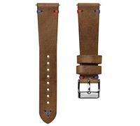 Cinturino per orologio Simple fatto a mano, marrone chiaro Pepsi, 22 mm