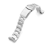 Cinturino per orologio Super-O Boyer da 20 mm, compatibile con Seiko SSC813P1 SSC815P1, In acciaio inox, Man's size