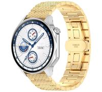 Cinturino per orologio universale in acciaio inossidabile twill da 20 mm (oro)