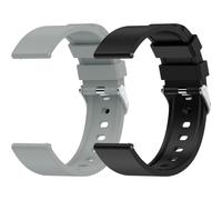 Cinturino per smartwatch da 20 mm - 2 cinturini in silicone a sgancio rapido, cinturino di ricambio per Samsung Galaxy Watch/Huawei Watch/Garmin/Fossi