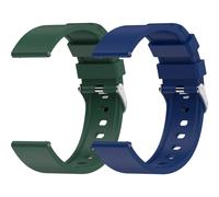 Cinturino per smartwatch da 22 mm - 2 cinturini in silicone a sgancio rapido, cinturino di ricambio per Samsung Galaxy Watch/Huawei Watch/Garmin/Fossi