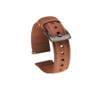CINTURINO INF Cinturino Pelle Crazy Horse a Sgancio Rapido Marrone, Vera pelle di cavallo pazzo
