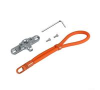 Cinturino per telecomando, confezione da 1 con adattatore da 1/4, cinturino in silicone regolabile per il controllo, gancio in metallo sicuro, attrezzatura da campeggio all'aperto (arancione)