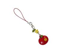 Cinturino per telefono alla moda con ciondolo a forma di mela che simboleggia buona fortuna e felicità, accessorio per gli appassionati di moda