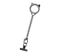 Cinturino per telefono staccabile con gancio sicuro disegno a goccia forte cinturino per telefono in metallo per fotocamera smartphone anello forte supporto per cinturino da polso