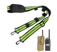 Cinturino per Walkie Talkie | Porta Walkie Talkie Regolabile Riflettente | Attrezzatura di Sicurezza per Giubbotto Lotta Telefono Esterno Caccia Insegnante Torcia Comunicazioni Borsa | Antincendio