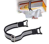 Cinturino porta fazzoletto per visiera auto, 2 cinghie di supporto per auto, per scatola per fazzoletti per visiera solare neadrost, cinghie di fissaggio per scatole di carta da servizio