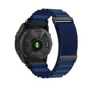 Cinturino Quick Fit in nylon intrecciato da 20/22/26mm for Garmin Fenix 8 4 mm 51mm E 7 7X 6 6X 5 5X Plus/Enduro 3/Epix Pro Gen 2 accessori(Dark Blue,20mm)