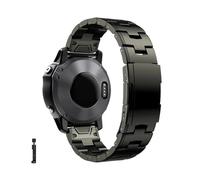 Cinturino Quick fit in titanio da 26 mm e 22 mm for Garmin Fenix 8/6/6X/6XPro/7/7X/5/5X/5XPlus/3/Forerunner 945 e 935 con sgancio in metallo.(Titanium Gray,22mm(MARQ series))
