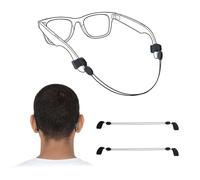 Cinturino Regolabile per Occhiali HiBloks 2 Pezzi, Compatibile con Meta Gen 2 e Oakley Meta HSTN, Laccio Senza Coda per Occhiali Smart, Supporto per Fili da 38 cm (Nero)