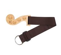 Cinturino regolabile per violoncello, bottone all'estremità del violoncello Cinturino fisso Accessori per strumenti musicali Supporto per violoncello O-ring Design unico per ancora(Colore del legno)