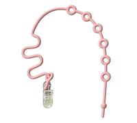 Cinturino Sicurezza Giocattoli, Catenella Portaciuccio in Silicone - Imbracatura Regolabile per Passeggino, Seggiolone, Borse - Per Neo-nati, Viaggi - Facile da Agganciare, Lavabile