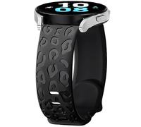 Cinturino Silicone per Garmin Approach S50/S42/S40/S12/Vivoactive 6/5, 20mm Sport Bracciali Leopard Cinturini di Ricambio per Garmin Forerunner 570 42mm/55/158/165/Bounce/D2 Air X10