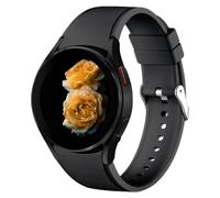 Cinturino silicone quick release Compatible with Samsung Galaxy Watch FE 7 6 5 4 Band 40 44mm/6 Classic 43 47mm/4 Classic 42 46mm/5 Pro 45mm Band, one-click no gap sportivo unisex, Nero