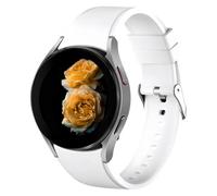 Cinturino silicone quick release Compatible with Samsung Galaxy Watch FE 7 6 5 4 Band 40 44mm/6 Classic 43 47mm/4 Classic 42 46mm/5 Pro 45mm Band, one-click no gap sportivo unisex, Bianco