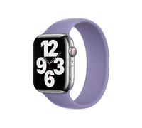 CINTURINO SMARTWATCH APPLE Solo Loop - Chiusura, Regolabile, Compatibile con Watch 38/40/41/42 mm Viola, Gomma siliconica liquida