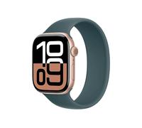 CINTURINO SMARTWATCH APPLE Solo Loop - Chiusura, Regolabile, Compatibile Watch 44/45/46/49 mm Verde, Gomma siliconica liquida