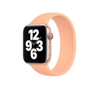 CINTURINO SMARTWATCH APPLE Solo Loop -, Elastico, Compatibile per Orologio, Regolabile Arancio, Gomma siliconica liquida