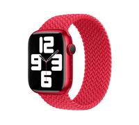 CINTURINO SMARTWATCH APPLE Solo Loop intrecciato grigioverde 46 mm -, Regolabile, Compatibile con Watch Rosso, Poliestere riciclato, silicone