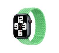 CINTURINO SMARTWATCH APPLE Solo Loop intrecciato Mezzanotte 46 mm - Elastico, Regolabile Verde, Poliestere riciclato, Silicone