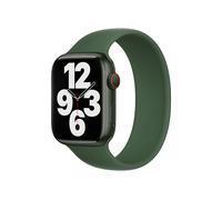 CINTURINO SMARTWATCH APPLE Solo Loop -, Regolabile, Compatibile con Watch 38/40/41/42 mm Verde, Gomma siliconica liquida