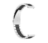Cinturino per Huawei Watch GT Runner / GT 3 46mm acciaio inox argentato / nero