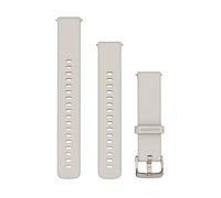 Garmin Cinturino Originale, 18mm, Sgancio rapido, Silicone, Ivory & Soft Gold