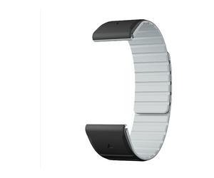 CINTURINO SMARTWATCH INF 354671 per Garmin Fenix 8/7/6/5 nero+grigio,