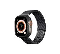 Cinturino Smartwatch Pitaka Apple Watch Fibra di Carbonio Twill Nero Grigio