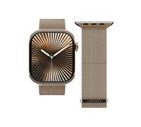 CINTURINO SMARTWATCH VONMAHLEN Cinturino Apple Milanese Loop 2, 44/45/46/49 Sunset Oro, Acciaio inossidabile