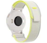 Cinturino Sport 20mm Nylon Elastico Compatible with Garmin Forerunner/Vivoactive/Venu Sq & Compatible with Amazfit Active/Bip/GTS - Giallo+Bianco