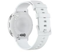 Cinturino Sport 22mm Silicone Compatible with Garmin Venu 3/4 45mm, Forerunner 265/255 & Compatible with Samsung Galaxy Watch 3/Gear S3 - Bianco
