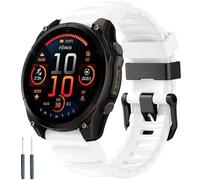 Cinturino sportivo adatto per Garmin tactix 8 Fenix 8 51 mm/Fenix 7X/7X Pro/6X/6X Pro/5X/5X Plus/3/3 HR, cinturino di ricambio in silicone da 26 mm, adatto per Garmin Tactix7/Enduro3 2/Descent Mk2i/3i